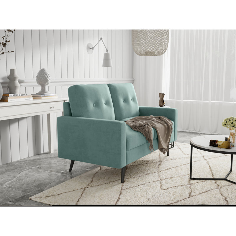 Causeuse Agathi, Turquoise aqua
