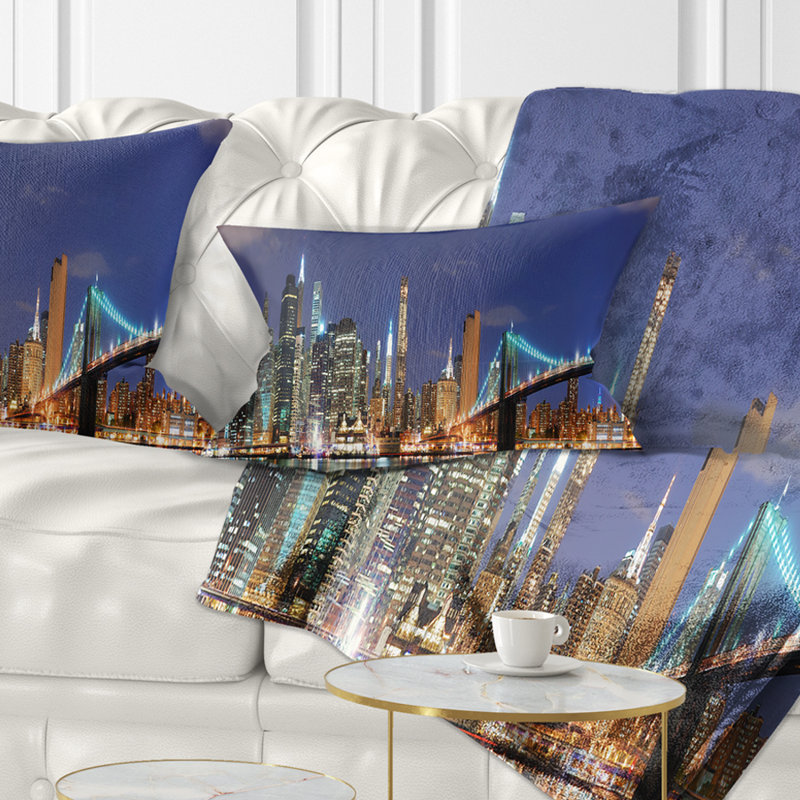 Coussin Manhattan, Rectangulaire, 12 po x 20 po