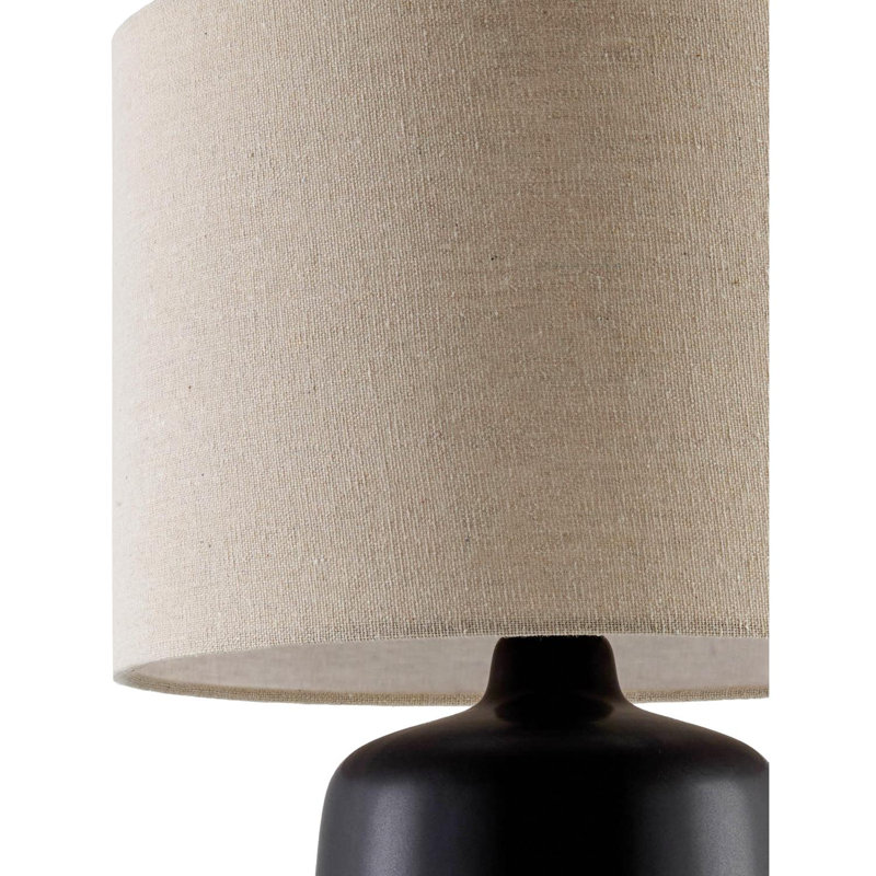 Pramit Accent Table Lamp, Black