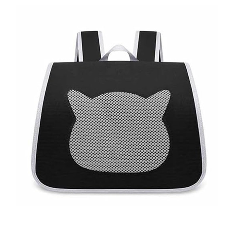 Sac à dos pour chat Sac de voyage pour animal de compagnie, Noir