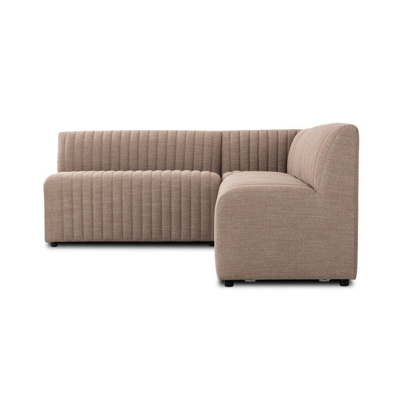 Canapé modulaire Brandt,  31.5" H x 91.5" W x 66.5" D, Polyester crème