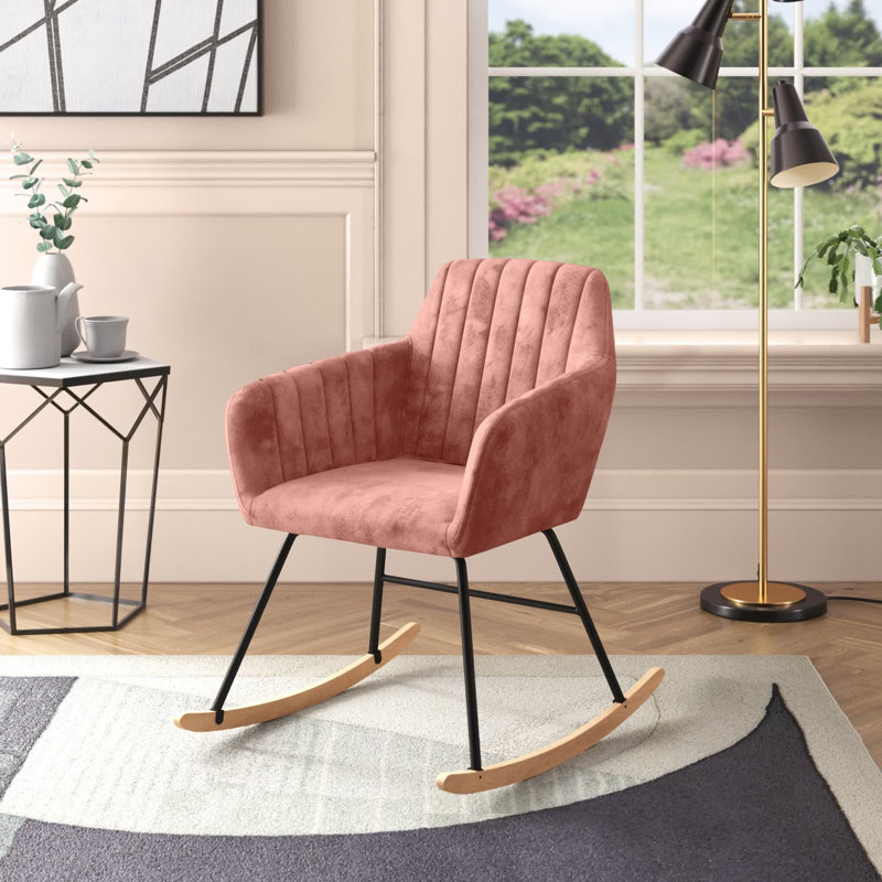 Abeyta Rocking Chair, Rose