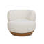Carmer Upholstered Swivel Armchair
