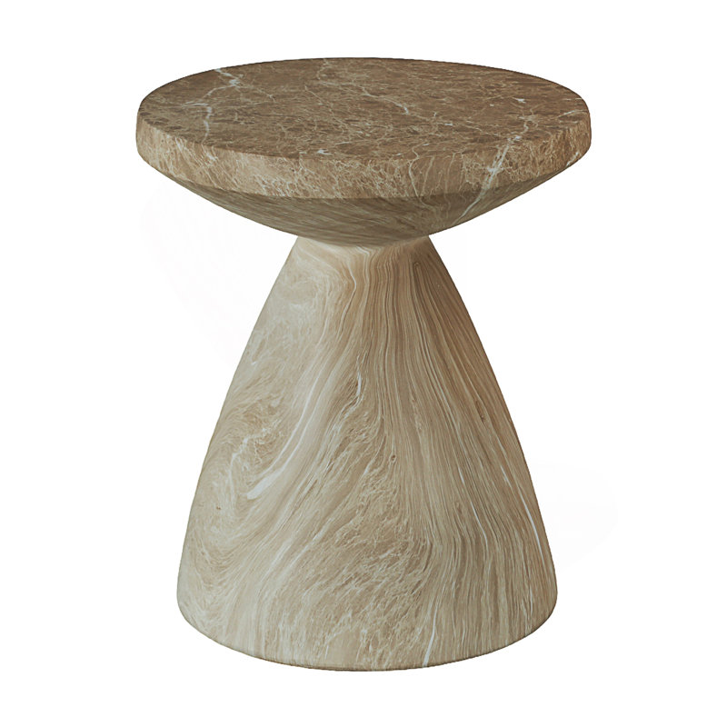 Outdoor End Table, Tree Stump Garden Stool