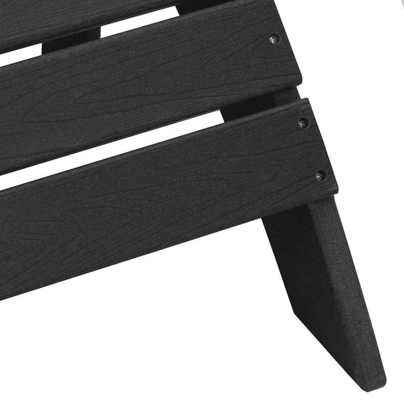 Outdoor Adirondack Chair, Black