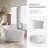 Ergonomic Solid Surface Freestanding Soaking Tub, Stone Resin, Deep Soak, Headrest & Lumbar Support-129227783