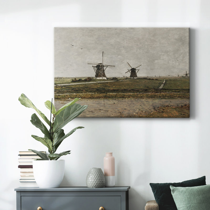 Paysage rétro - cmxxxi, H 13 po x l 19 po x P 1,5 po, Toile tendue