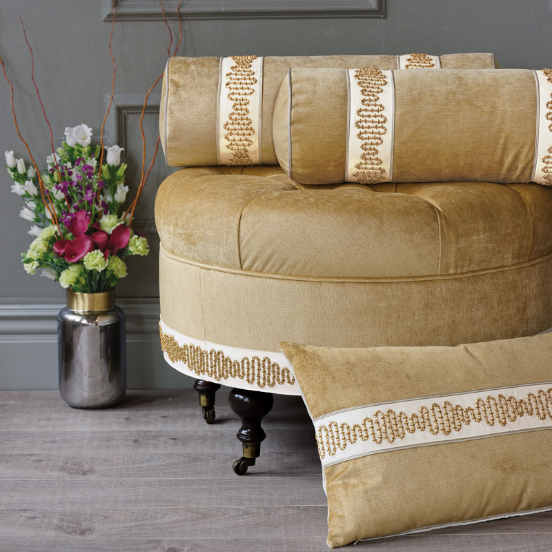 Marceau Velvet Lumbar Pillow Cover & Insert