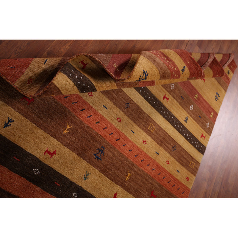 Tapis indien rayé Gabbeh