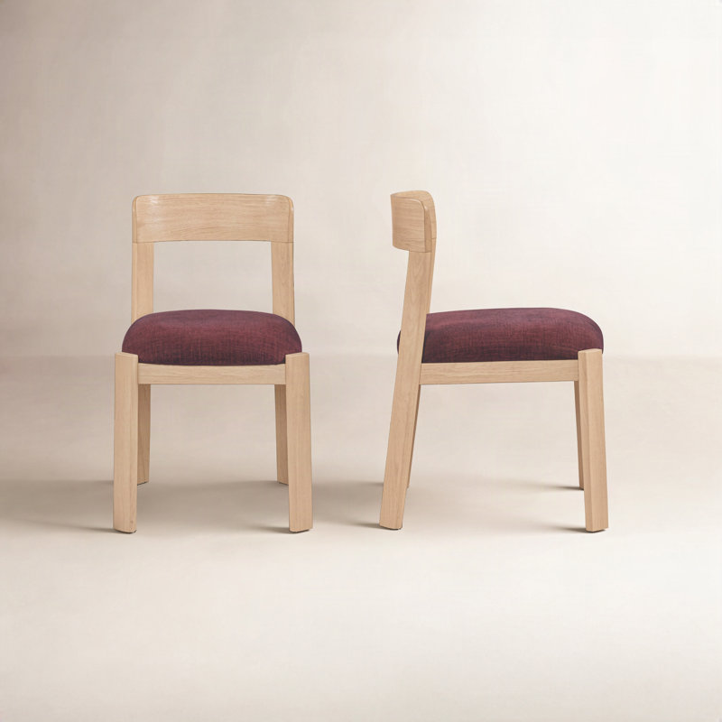 Oli Dining Chair Dark Green-Set of Two, Purple