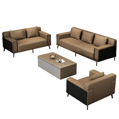 High-end light luxury sofa tea table combination