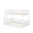 Full XL Over Queen Bunk Bed With Ladder And Guardrails