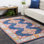 Tapis oriental bleu / orange Adelia