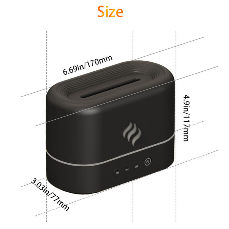 JESLED 0.07 Gallons Cool Mist Ultrasonic Tabletop Humidifier for 700 Cubic Feet