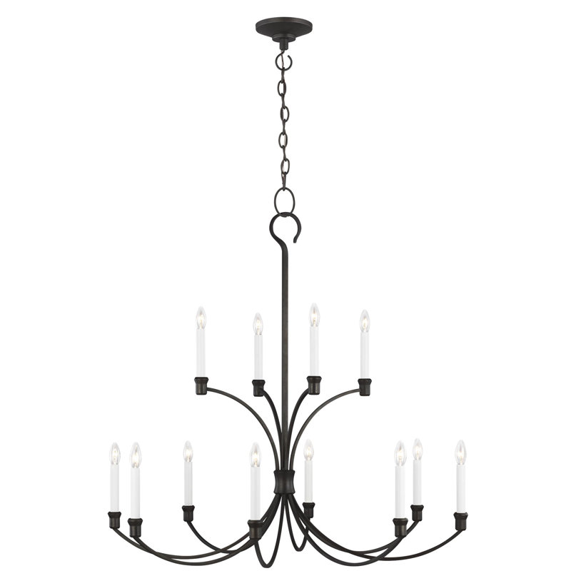 Westerly 12 - Light Chandelier, Antique Gild, 40" H x 42" W x 42" D