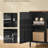 Storage Cabinet,magnetic Closure,adjustable Shelves,steel Frame