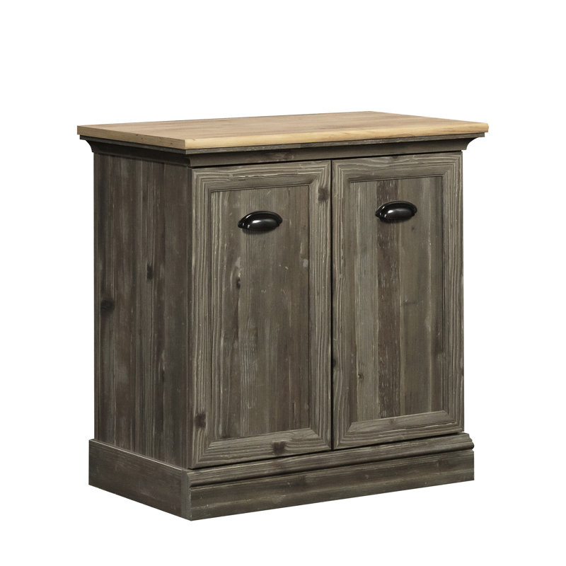 Utility Stand With Adjustable Shelves, Brown Finish