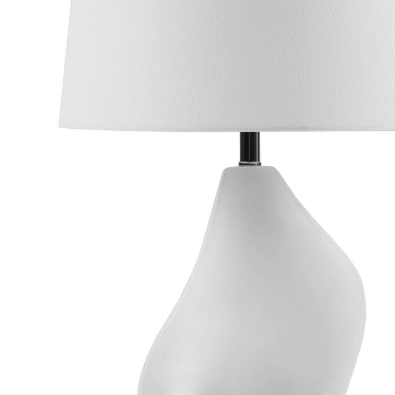Asymmetrical Ceramic Table Lamp Grey See Below