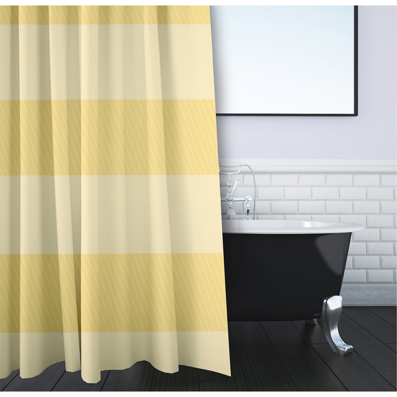 Rideau de douche Lumri, Jaune