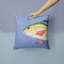  Coussin Rainbow Trout on Blue