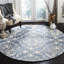 Tapis bleu / ivoire en laine touffeté à la main Ferrera-1415146443