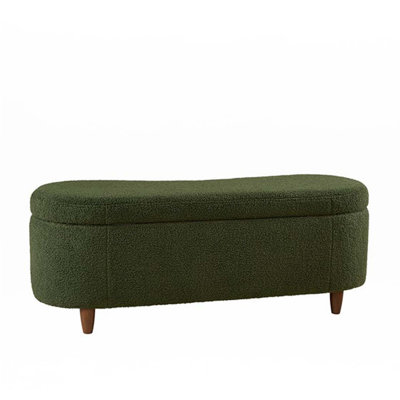 Boucle Flip Top Storage Bench