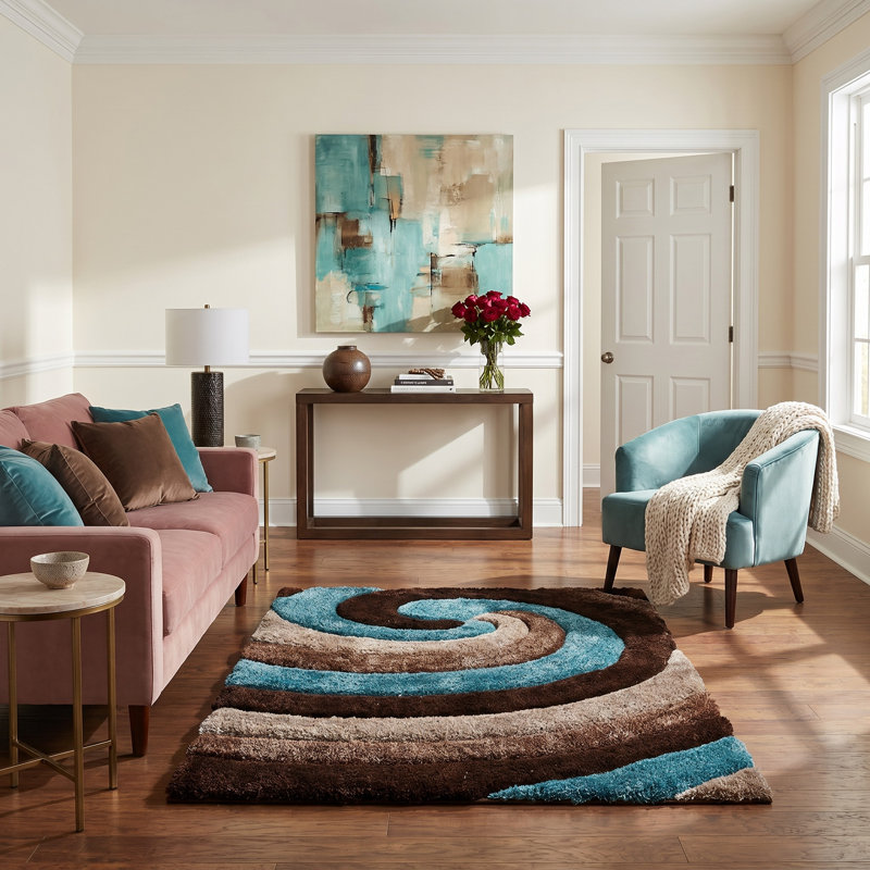 Thionville Abstract Indoor Rug, Rectangle 5' x 7'