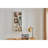 Bookshelf, Freestanding Wood Open Bookcase with 5 Cubes, with 2 keyhole hangers, Office Décor Rectangular Storage Shelf