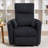 Modern Black Corduroy Swivel Glider Recliner Chair with Pillows - Solid Wood Frame, 360° Motion & Cloud-Like Comfort for Living Room-1254249540