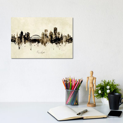 " Rochester New York Skyline " by Michael Tompsett Painting Print