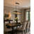Narvel 8 - Light Iron Dimmable Kitchen Island Square / Rectangle Chandelier