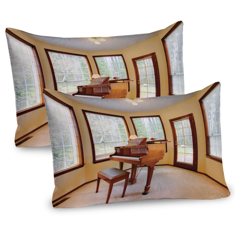 Ensemble de 2 taies décoratives Ambesonne Brown, H 20 po x l 26 po