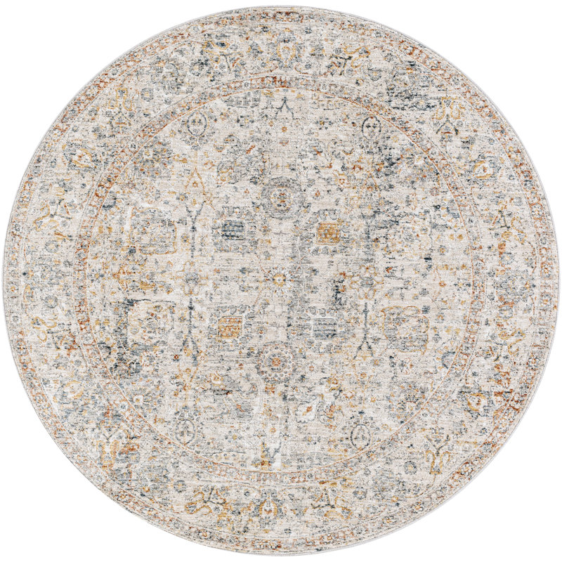 Oriental Indoor Rug, Round 5'3"