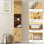 Bamboo Bathroom Cabinet - Natural Finish