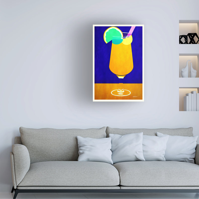 Pina Colada sur toile, H 47 po x l 30 po x P 2 po