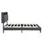 Structure de lit plateforme tapissier avec ports USB et rangement-720941985-720941990