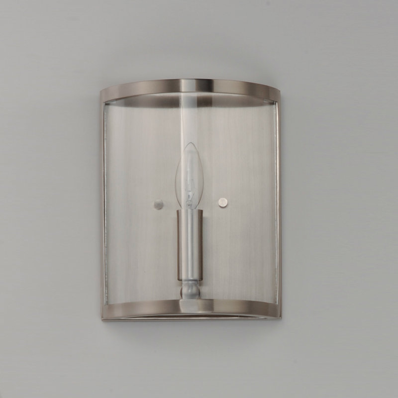 Margaet Steel Flush Mounted Sconce, Silver