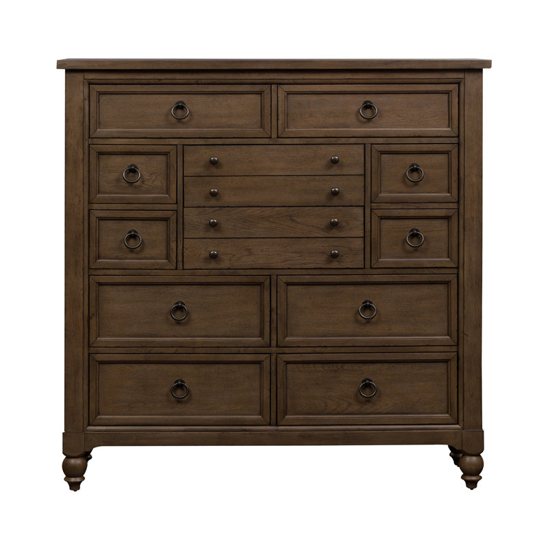 Aisja 12 Drawer Chesser, Brown