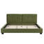 King Size Velvet Bed Frames, Upholstered Platform Bed With Curved Tufted Headboard, Soft Square Corners-426822567