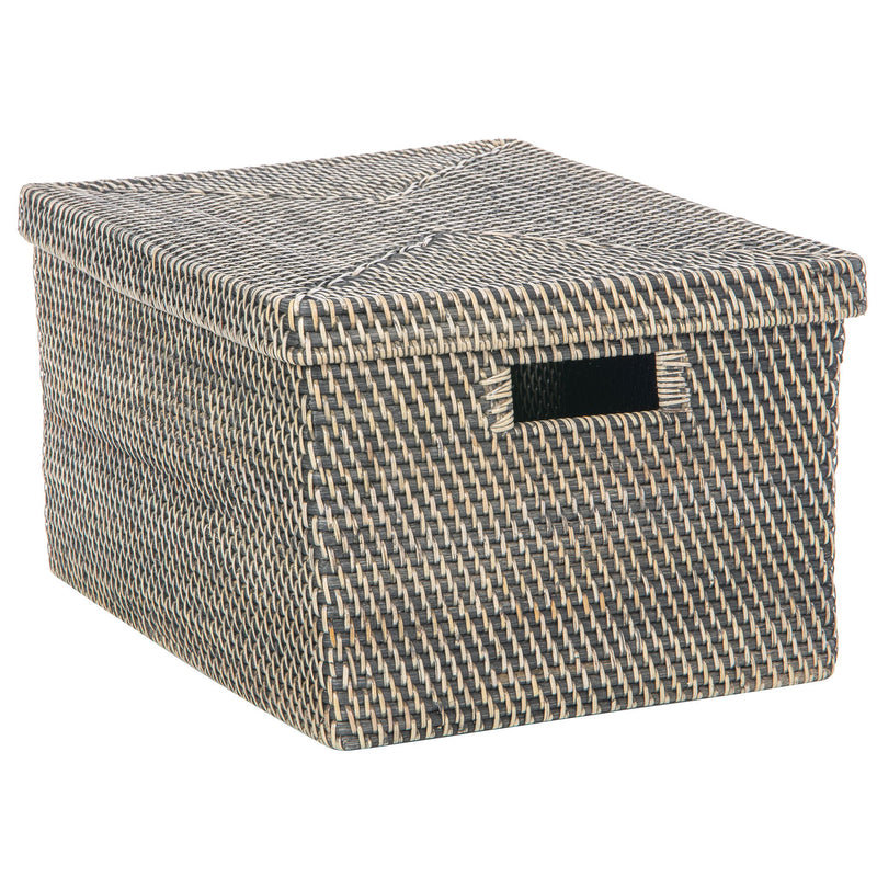 Panier en osier, Noir