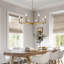 Lustre de ferme 8 lumières avec conception de bougie pour salle à manger, îlot de cuisine ou vestibule-1661003388
