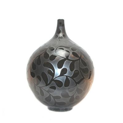 Contessa Ceramic Vase Black