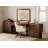 Farmhouse Office Desk Complete Set With Dual Drawer Cabinets & -Storage Organization System - Rustic Modern 60-Inch Desk With Matching File Cabinets For Home Office-1619479563
