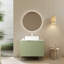 Meuble-lavabo autoportant contemporain avec 2 portes