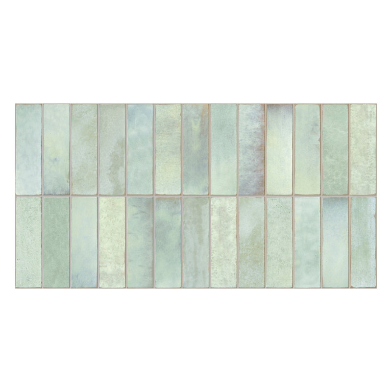 Spanish Artis 12" x 24" Glazed Porcelain Wall Tile (5 PCS, 10.76 Sq. Ft./Case), Green