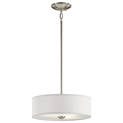 Hopedale Fabric Semi Flush Mount