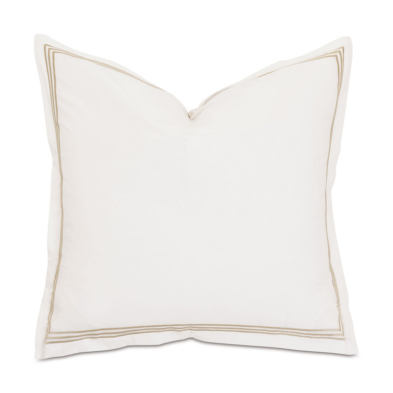 Tessa Sham, Euro, Ivory/Bisque, Multi-stripe