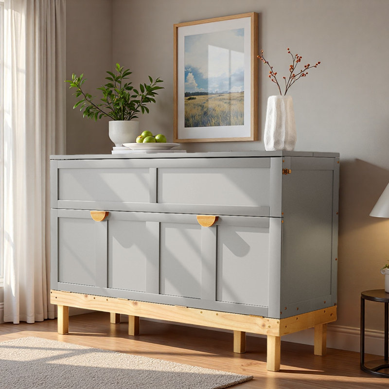 Grand lit escamotable, Gris