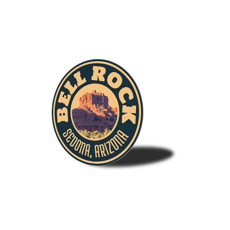 Enseigne en aluminium National Park Bell Rock, H 12 po x l 12 po x P 0,04 po