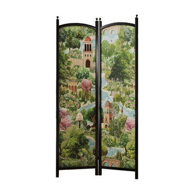 Paravent de chambre pliable Mid-Century
